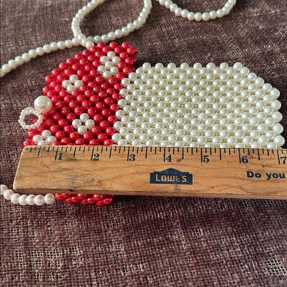 Beaded Mushroom Pendant Necklace